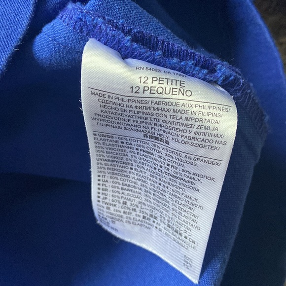 Banana Republic sleeveless Darted Blue Dress - Picture 6 of 6